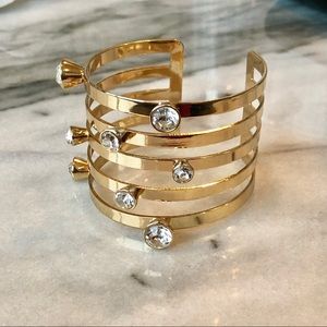 Gold diamond bracelet bangle